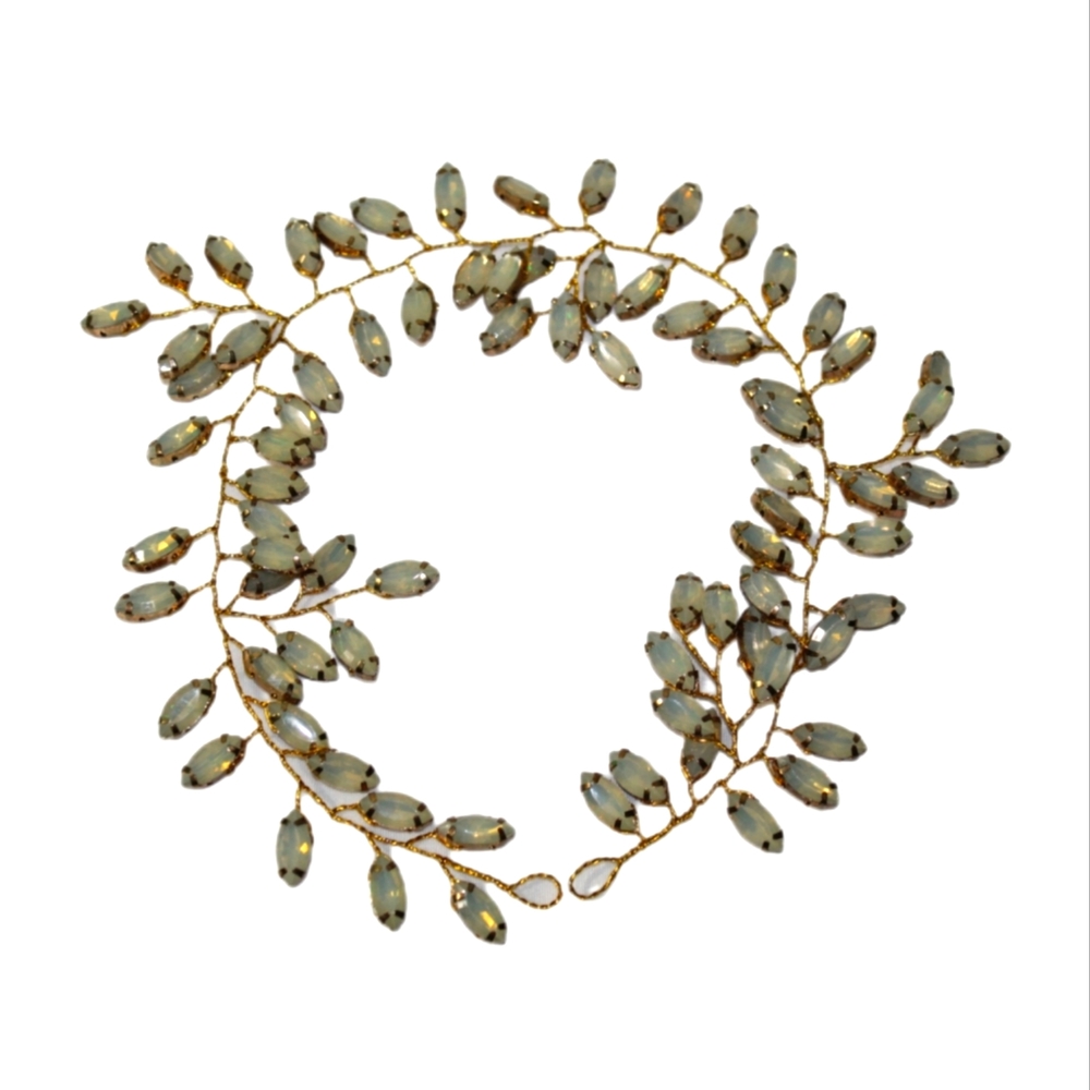 Blue Opal Hair Vine Headband